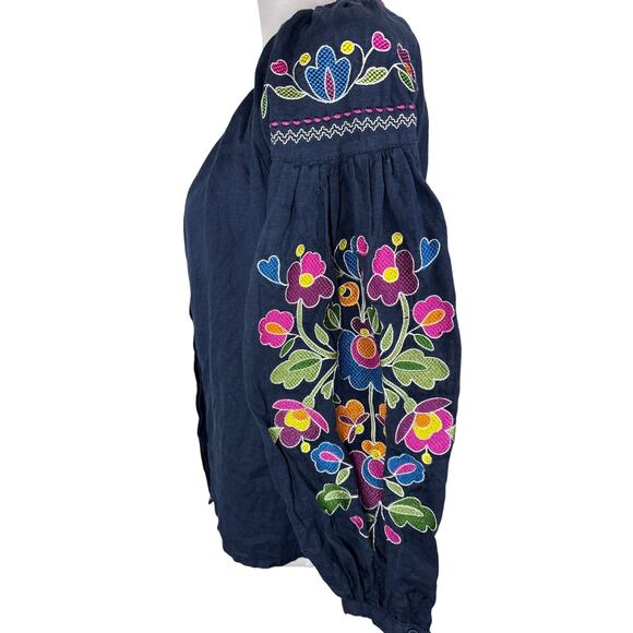 Slobozhanka Embroidered  Blouse, Women, Size Medium - Picture 4 of 14